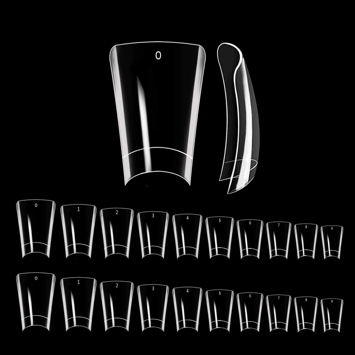 550 Piece Duck Nail Tips