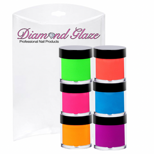 6 Piece Neon Color Acrylic Kit (1/2oz)